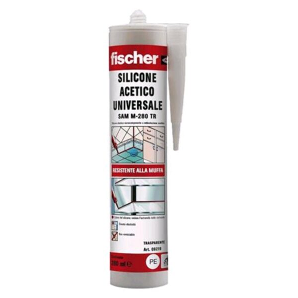 Fisher Silicone acetico universale trasparente