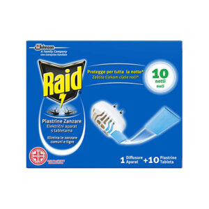 Raid 10 piastrine antizanzara